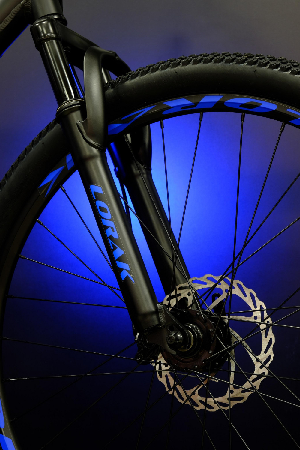 Lorak Race 26 Матовый Чёрный/Синий 13р (на рост 130-148)