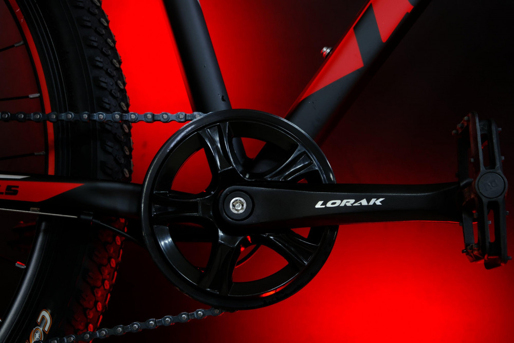 LORAK RACE 27,5 Матовый Чёрный/Красный